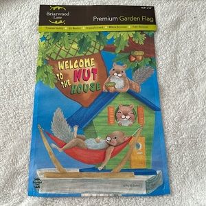 Briarwood Lane Welcome to the Nut House Premium Garden Flag